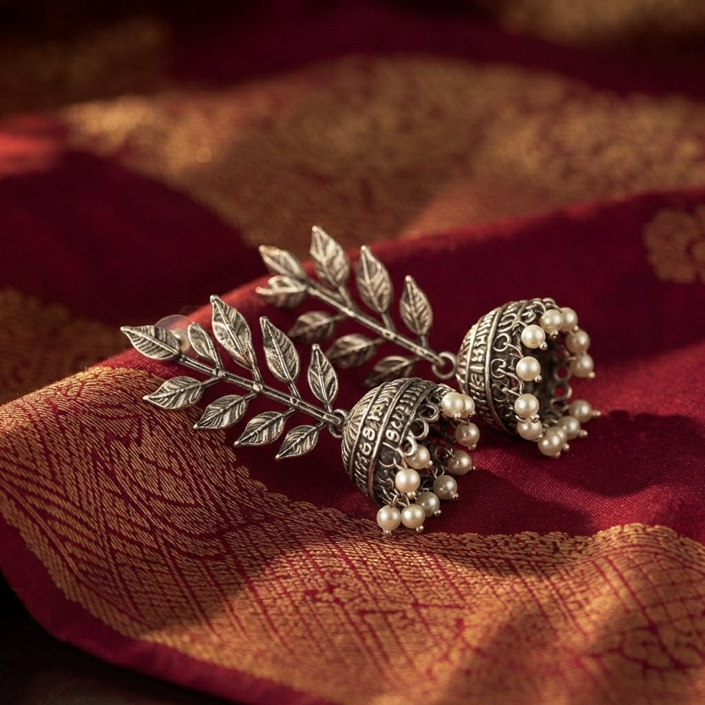 Jhumki Kali — Oxidised Brass Earrings Online | D’gdi