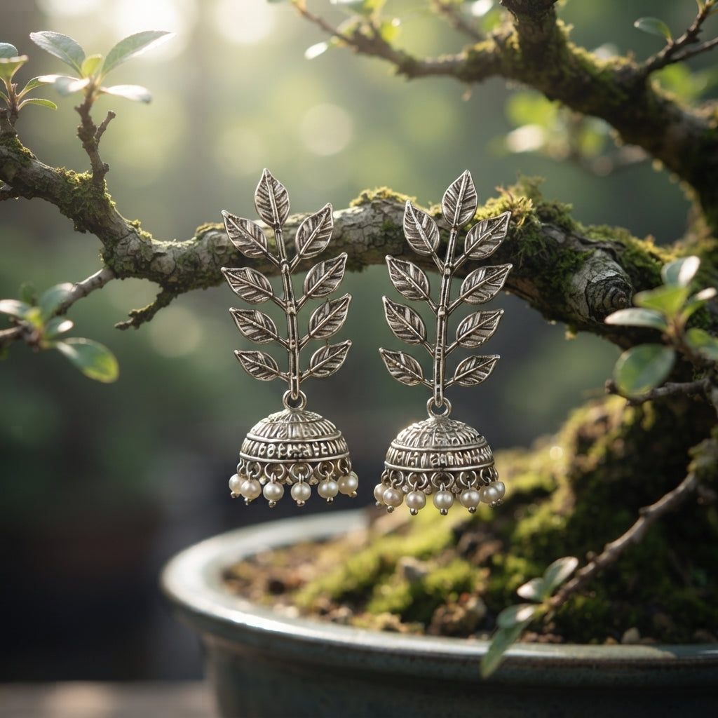 Jhumki Kali — Oxidised Brass Earrings Online | D’gdi