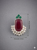Ganga Yamuna Drop Stud Earings