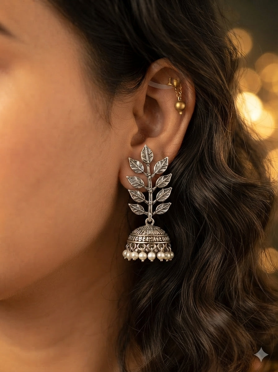 Jhumki Kali — Oxidised Brass Earrings Online | D’gdi